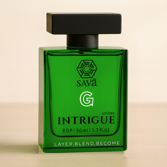 Key perfume bottle labeled 'ELEGANCE' by SAVA
